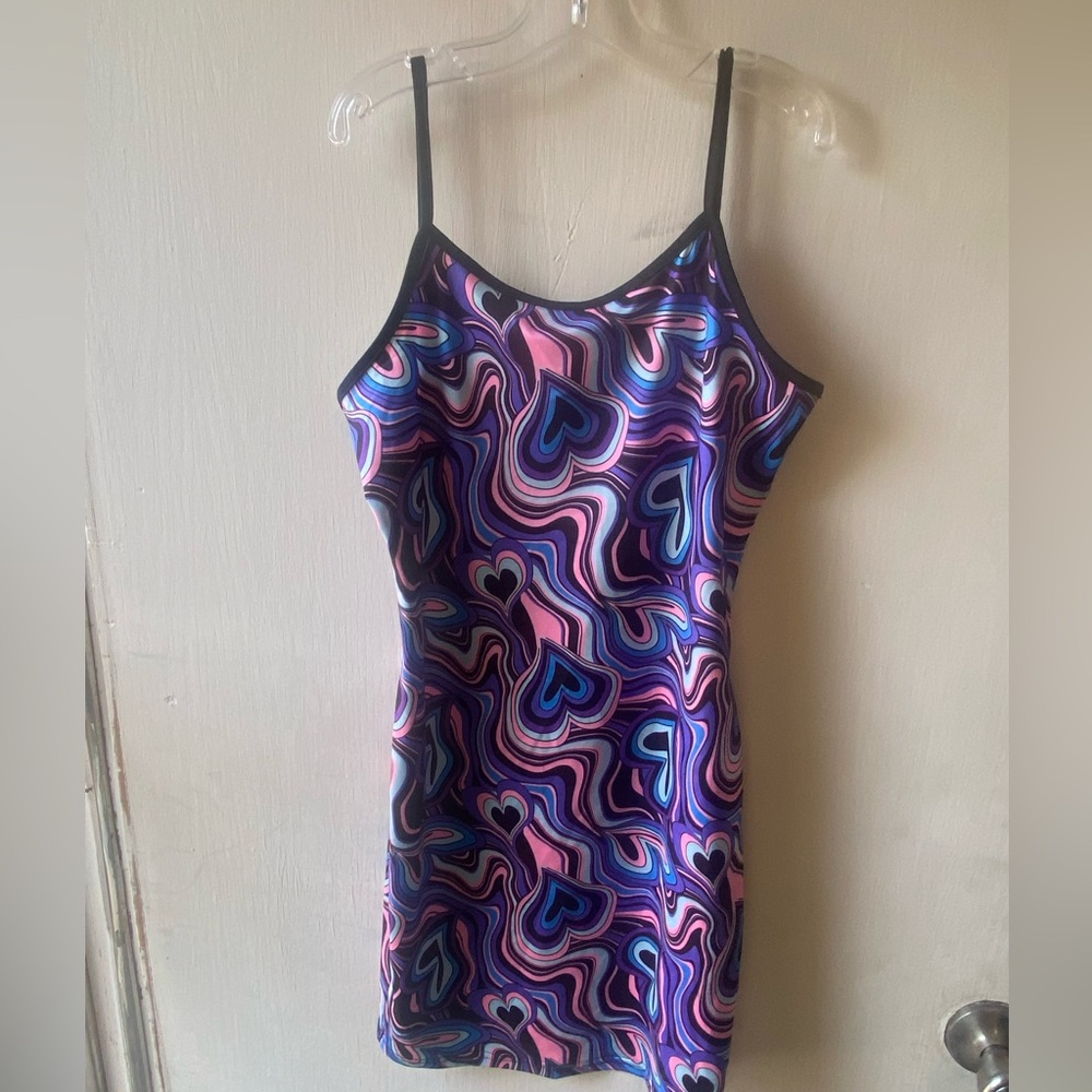 SHEIN Girl’s Multicolor Swirl Slip Dres, size 11-12y